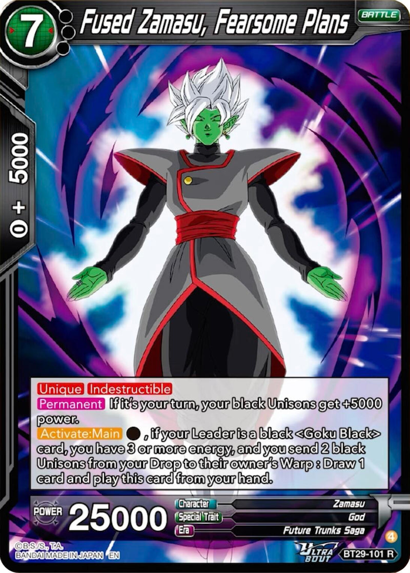 Fused Zamasu, Fearsome Plans (BT29-101) [Fearsome Rivals] Parallel Foil
