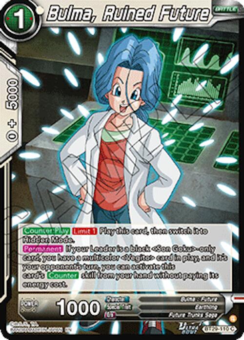 Bulma, Ruined Future (BT29-110) [Fearsome Rivals] Parallel Foil