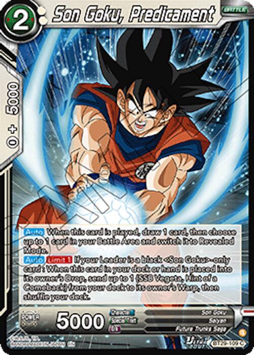 Son Goku, Predicament (BT29-109) [Fearsome Rivals] Parallel Foil