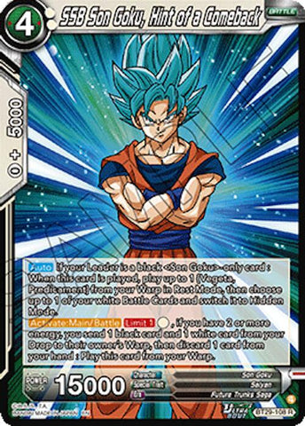 SSB Son Goku, Hint of a Comeback (BT29-108) [Fearsome Rivals] Parallel Foil