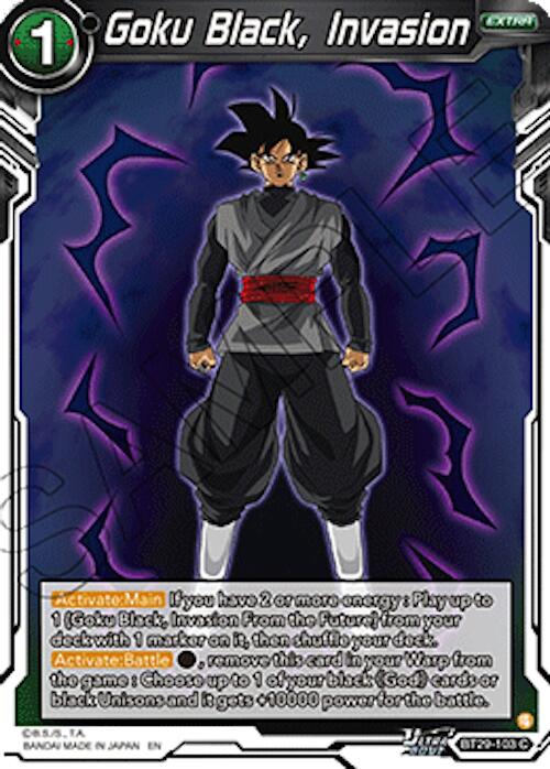 Goku Black, Invasion (BT29-103) [Fearsome Rivals] Parallel Foil