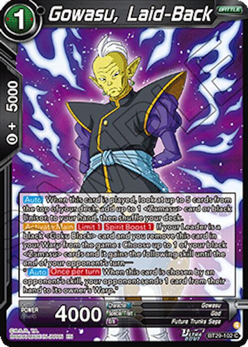 Gowasu, Laid-Back (BT29-102) [Fearsome Rivals] Parallel Foil