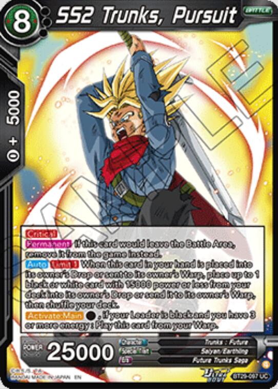 SS2 Trunks, Pursuit (BT29-097) [Fearsome Rivals] Parallel Foil