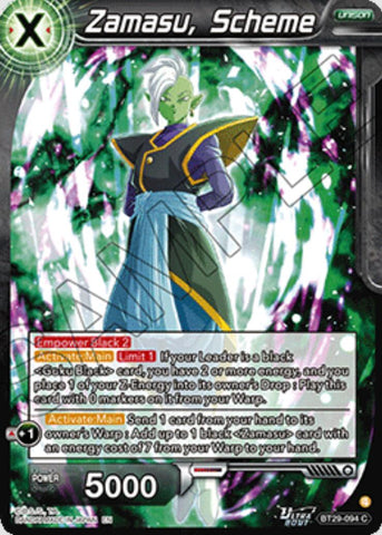 Zamasu, Scheme (BT29-094) [Fearsome Rivals] Parallel Foil