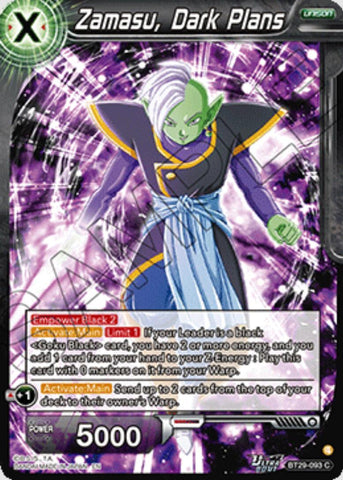 Zamasu, Dark Plans (BT29-093) [Fearsome Rivals] Parallel Foil