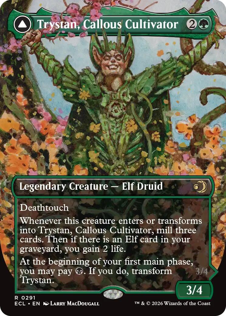 Trystan, Callous Cultivator (Borderless) [Lorwyn Eclipsed] Foil