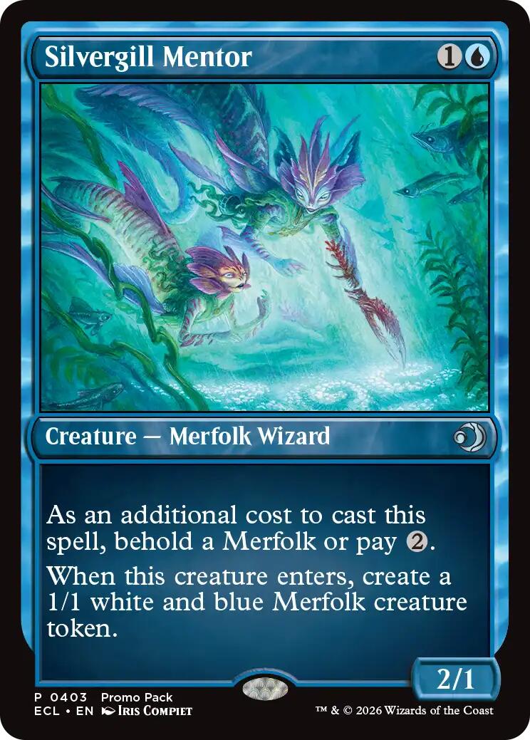 Silvergill Mentor [Lorwyn Eclipsed Promos] Foil