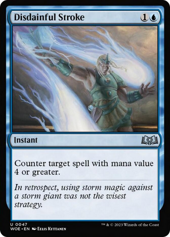 Disdainful Stroke [Wilds of Eldraine] Foil