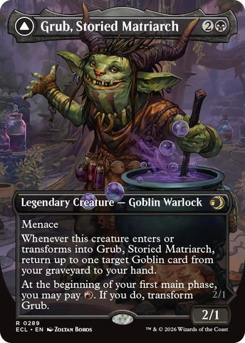Grub, Storied Matriarch (Borderless) [Lorwyn Eclipsed] Foil