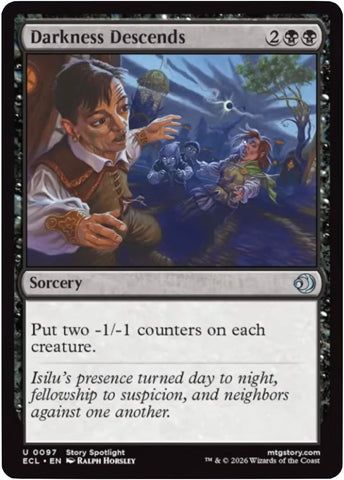 Darkness Descends [Lorwyn Eclipsed] Foil