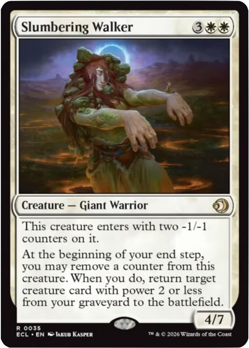 Slumbering Walker [Lorwyn Eclipsed] Foil