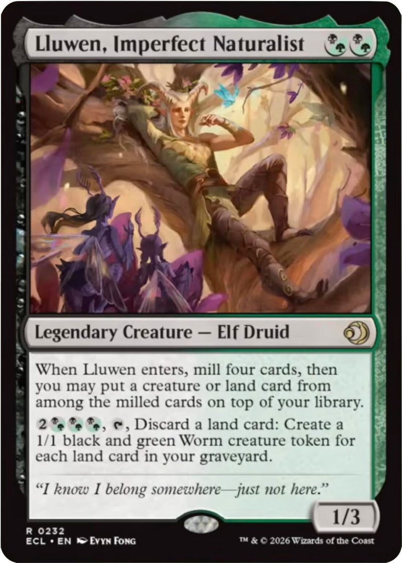 Lluwen, Imperfect Naturalist [Lorwyn Eclipsed] Foil
