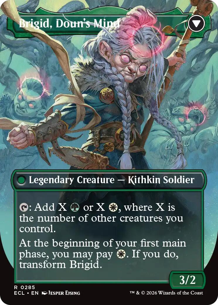 Brigid, Clachan's Heart (Borderless) [Lorwyn Eclipsed] Foil
