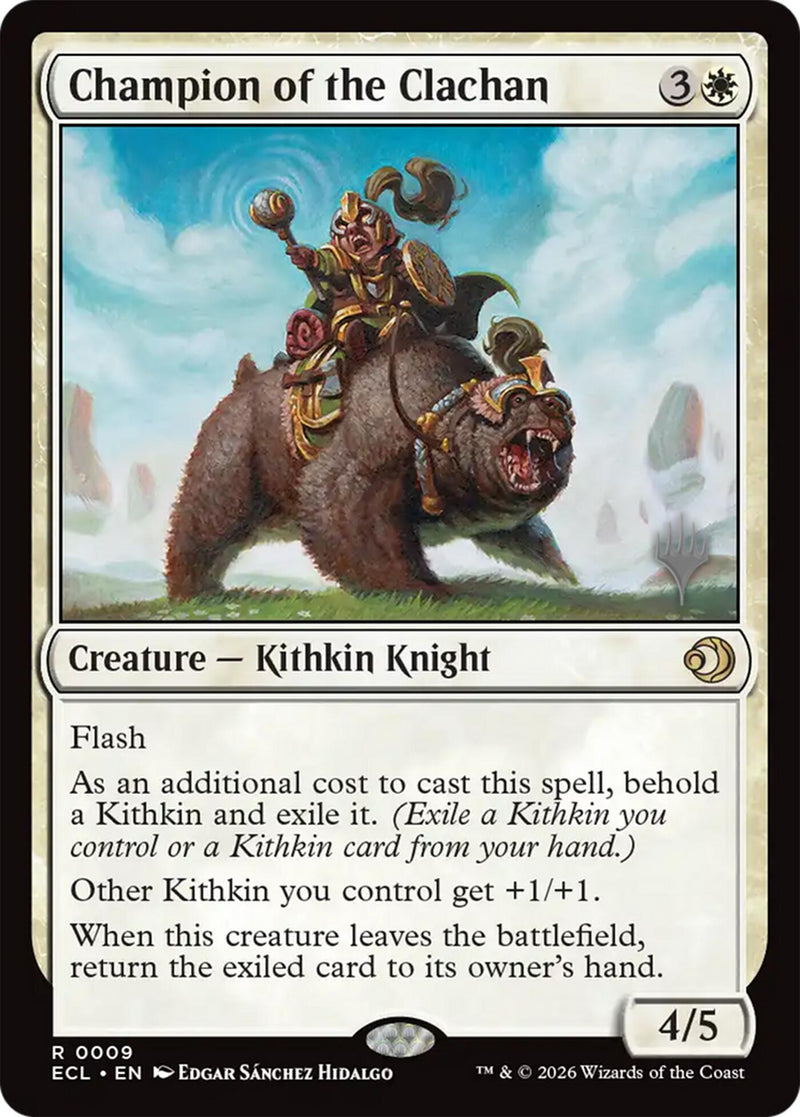 Champion of the Clachan [Lorwyn Eclipsed Promos] Foil