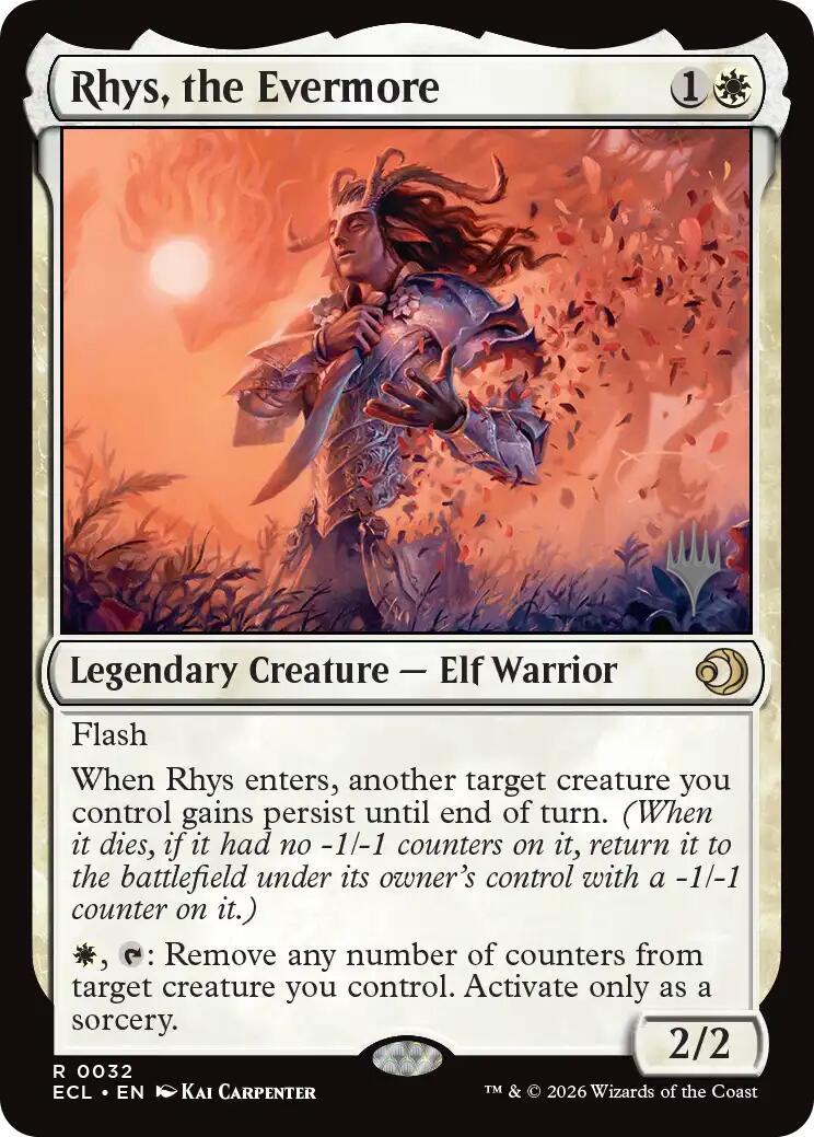Rhys, the Evermore [Lorwyn Eclipsed Promos] Foil