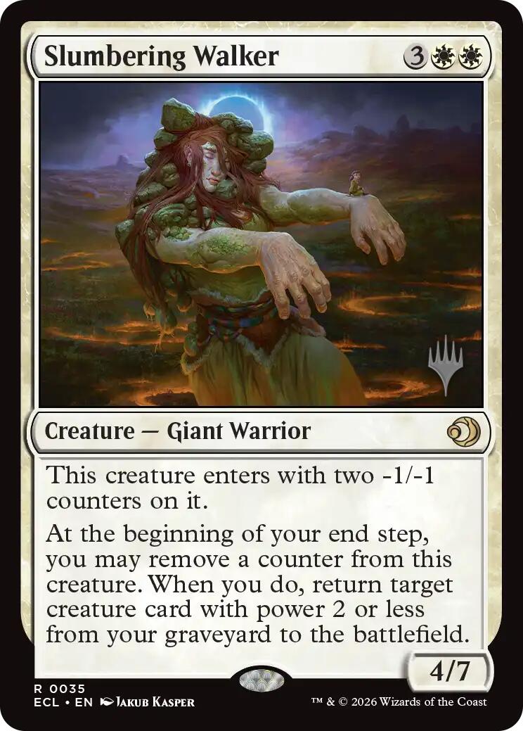 Slumbering Walker [Lorwyn Eclipsed Promos] Foil
