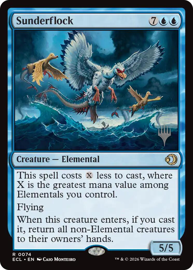 Sunderflock [Lorwyn Eclipsed Promos] Foil