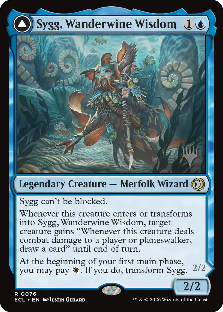 Sygg, Wanderwine Wisdom [Lorwyn Eclipsed Promos] Foil