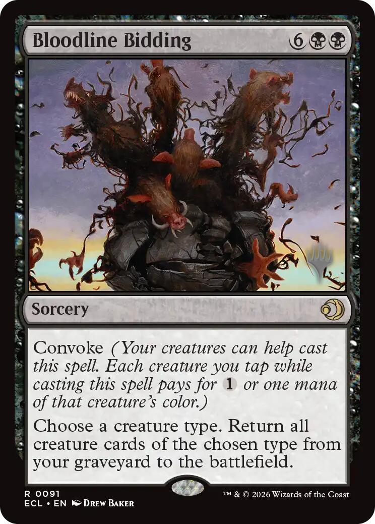 Bloodline Bidding [Lorwyn Eclipsed Promos] Foil
