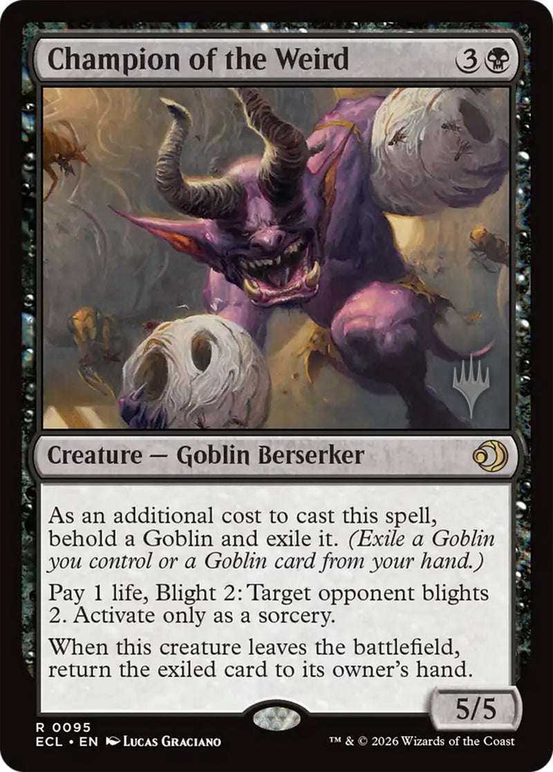 Champion of the Weird [Lorwyn Eclipsed Promos] Foil