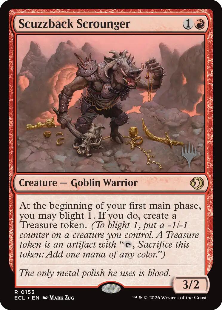 Scuzzback Scrounger [Lorwyn Eclipsed Promos] Foil