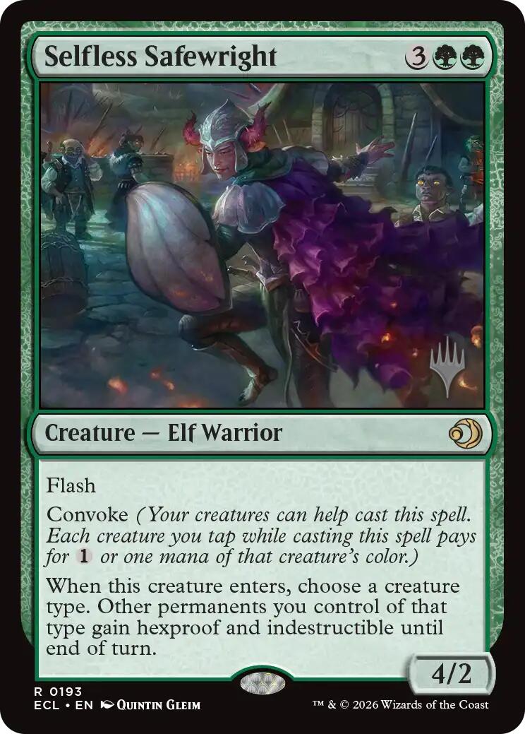Selfless Safewright [Lorwyn Eclipsed Promos] Foil