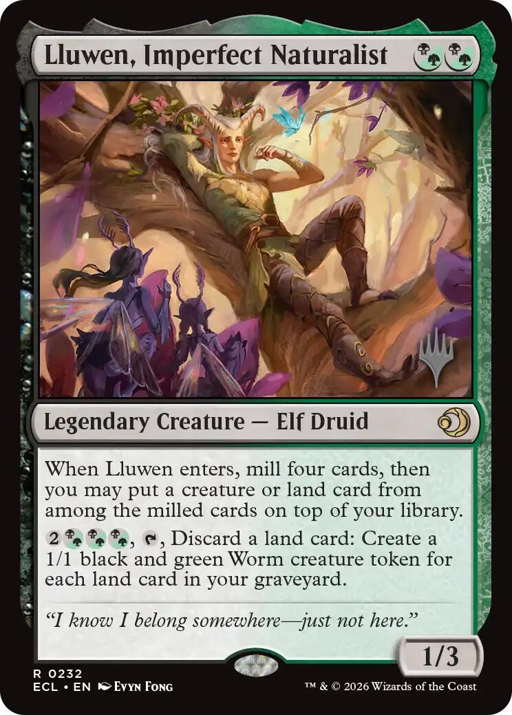 Lluwen, Imperfect Naturalist [Lorwyn Eclipsed Promos] Foil