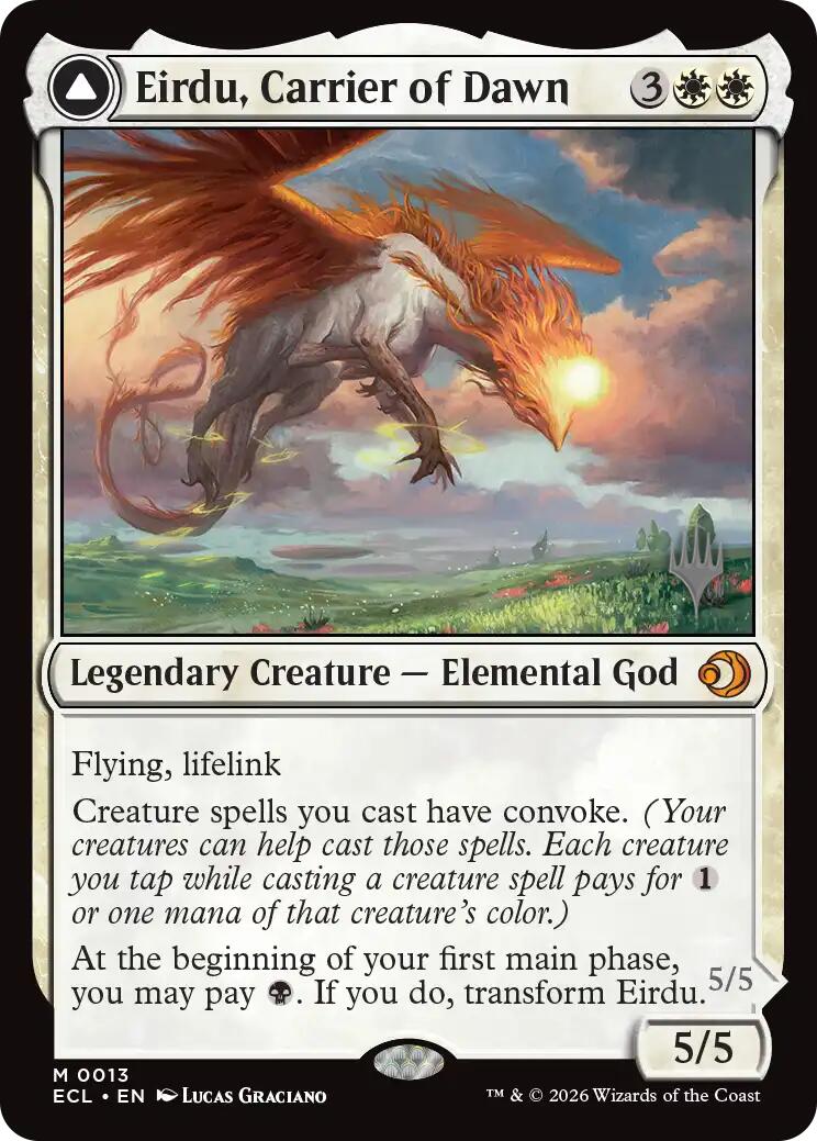 Eirdu, Carrier of Dawn [Lorwyn Eclipsed Promos] Foil