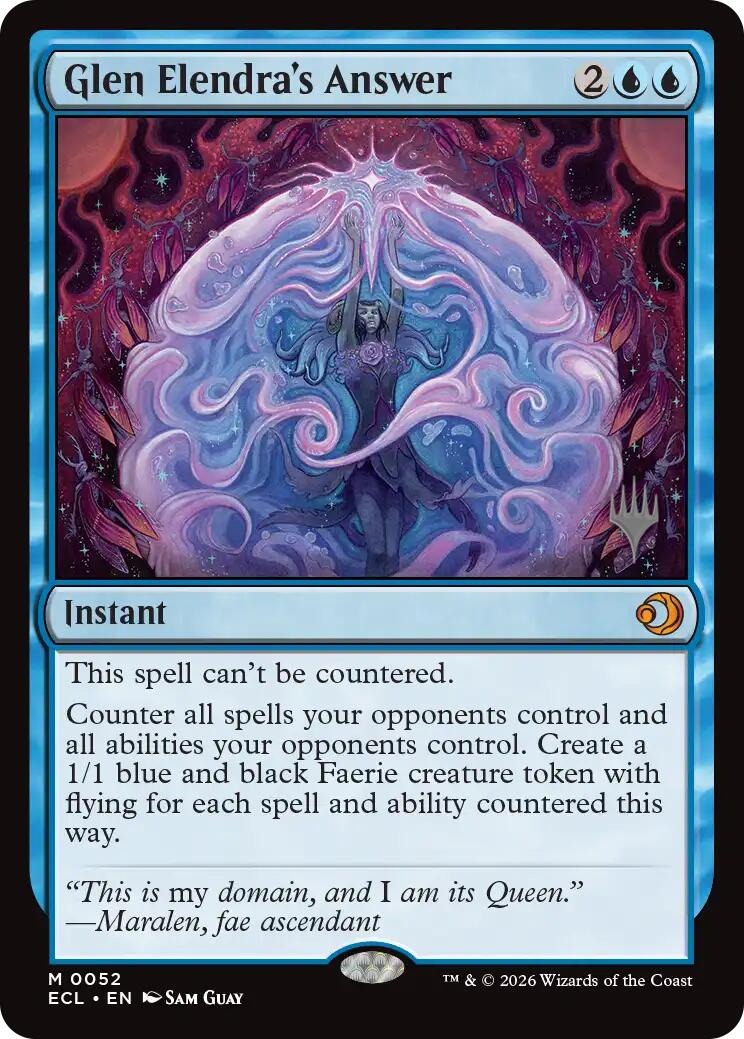 Glen Elendra's Answer [Lorwyn Eclipsed Promos] Foil