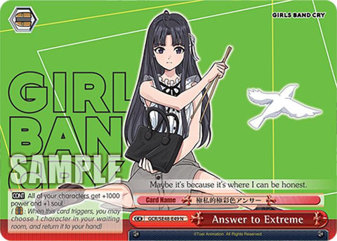 Answer to Extreme (GCR/SE48-E49 N) [Girls Band Cry Premium Booster]