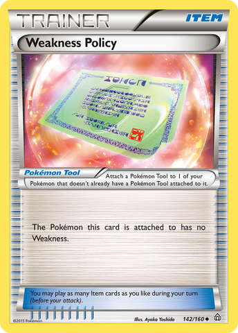 Weakness Policy (142/160) [XY: Primal Clash] Reverse Holofoil