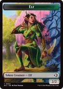 Elf // Kithkin (0007) Double-Sided Token [Lorwyn Eclipsed Tokens] Foil