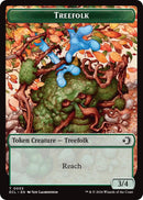 Treefolk // Goblin Double-Sided Token [Lorwyn Eclipsed Tokens] Foil