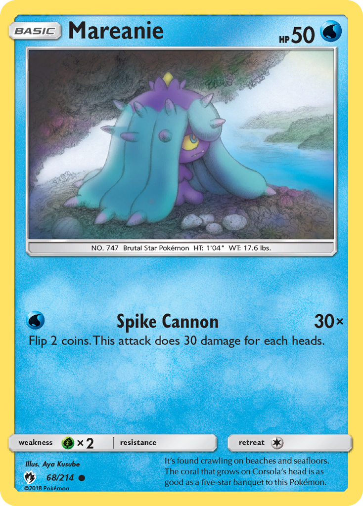 Mareanie (68/214) [Sun & Moon: Lost Thunder] Reverse Holofoil