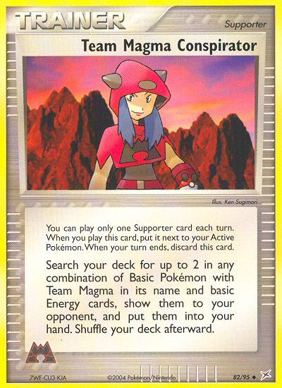 Team Magma Conspirator (82/95) [EX: Team Magma vs Team Aqua] Reverse Holofoil