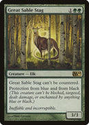 Great Sable Stag [Magic 2010] Foil