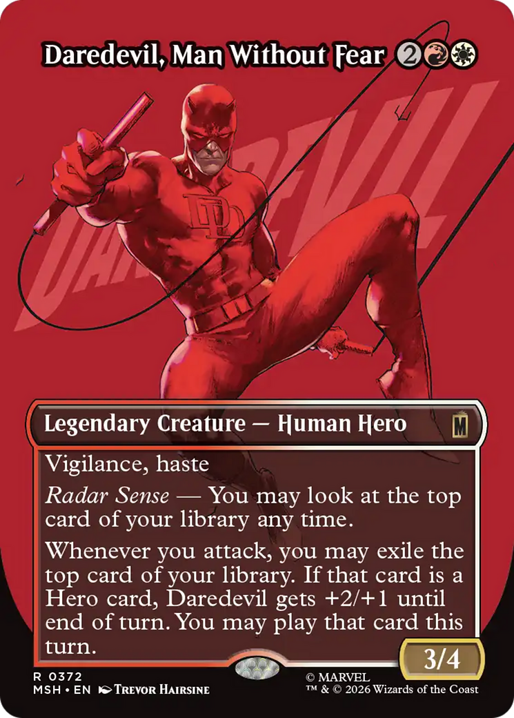Daredevil, Man Without Fear (Borderless) (0372) [Marvel Super Heroes] Foil