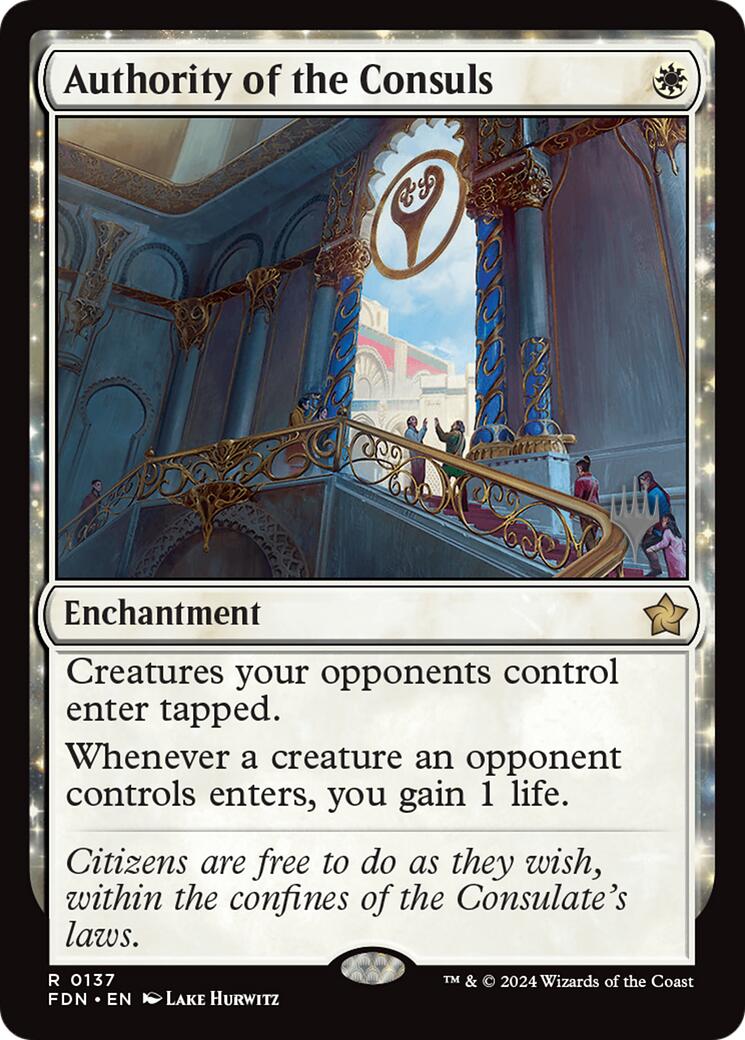 Authority of the Consuls [Lorwyn Eclipsed Promos] Foil