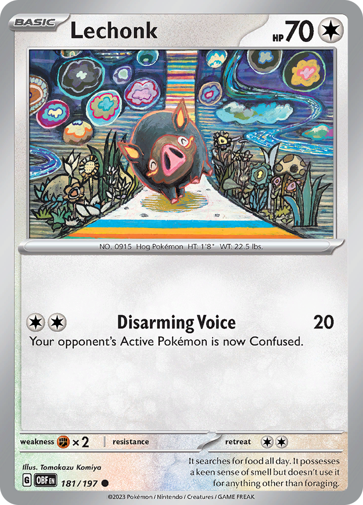 Lechonk (181/197) [Scarlet & Violet: Obsidian Flames] Reverse Holofoil