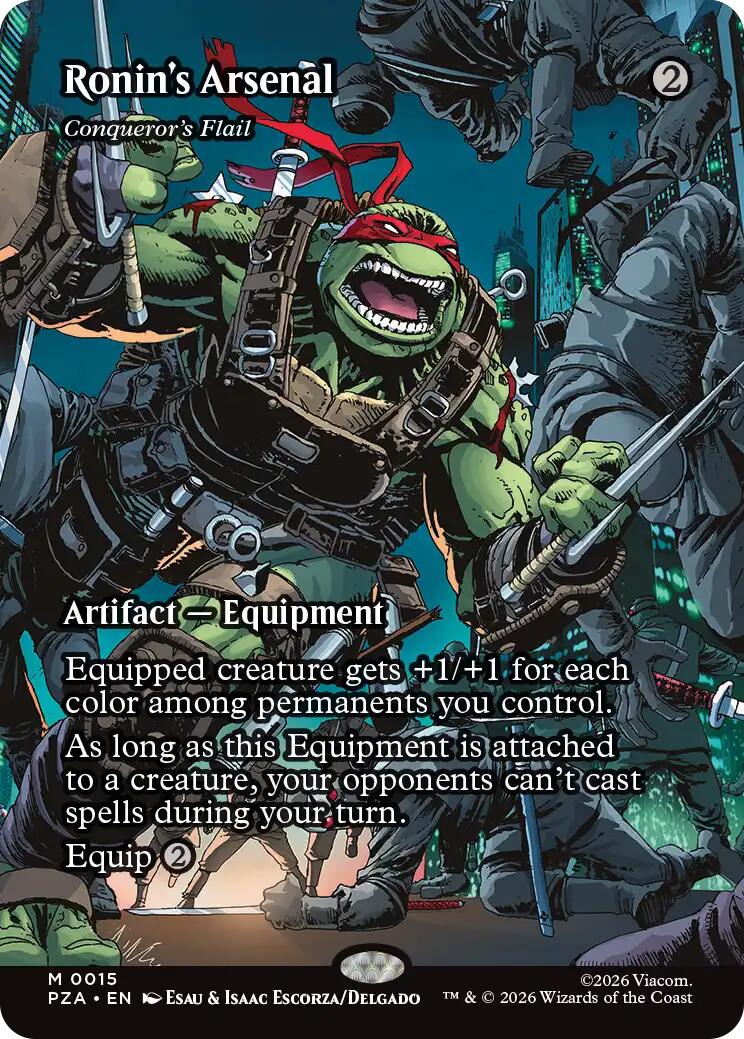 Ronin's Arsenal - Conqueror's Flail (Borderless) [Teenage Mutant Ninja Turtles Eternal-Legal] Foil