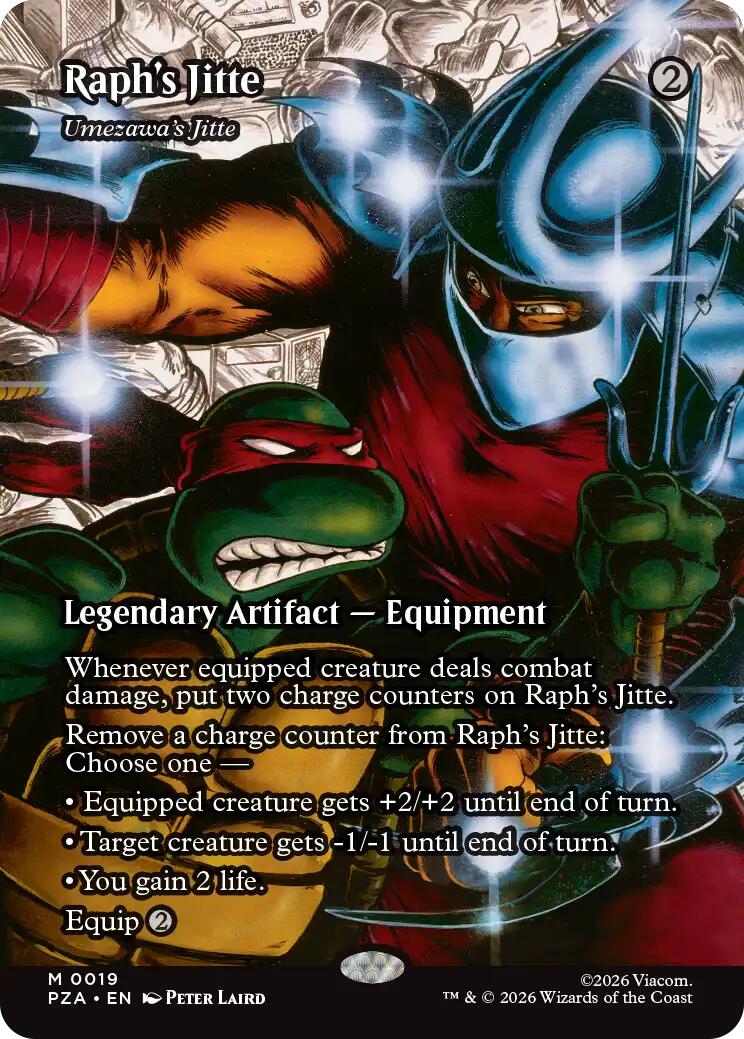 Raph's Jitte - Umezawa's Jitte (Borderless) [Teenage Mutant Ninja Turtles Eternal-Legal] Foil