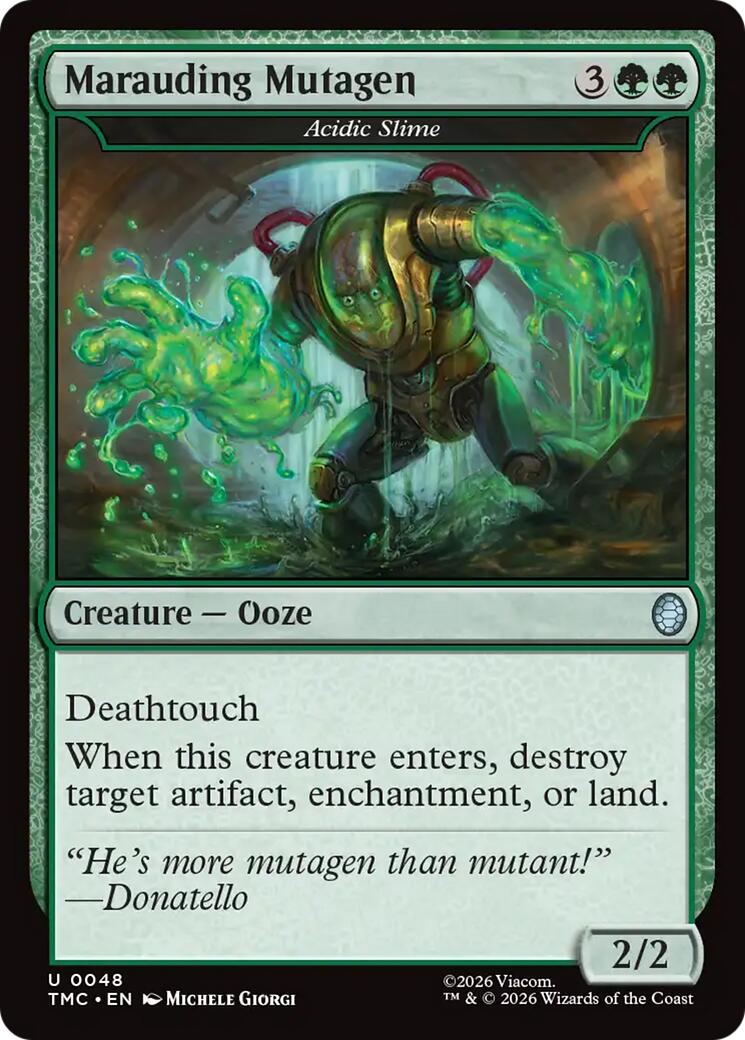 Marauding Mutagen - Acidic Slime [Teenage Mutant Ninja Turtles Commander] Foil