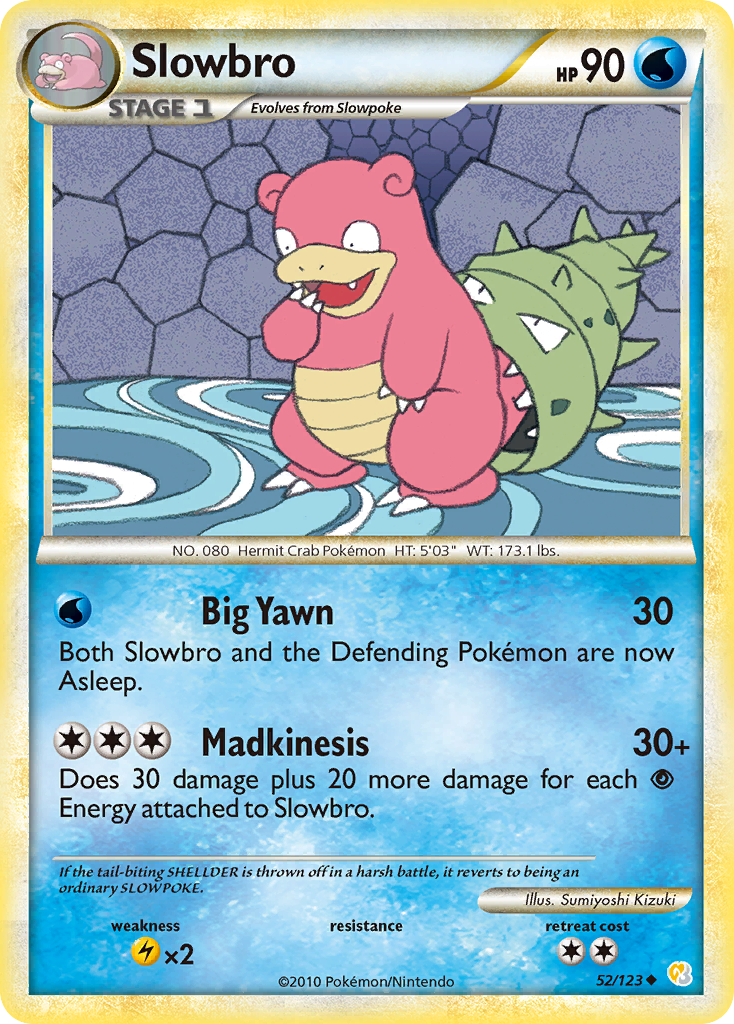 Slowbro (52/123) [HeartGold & SoulSilver: Base Set] Reverse Holofoil