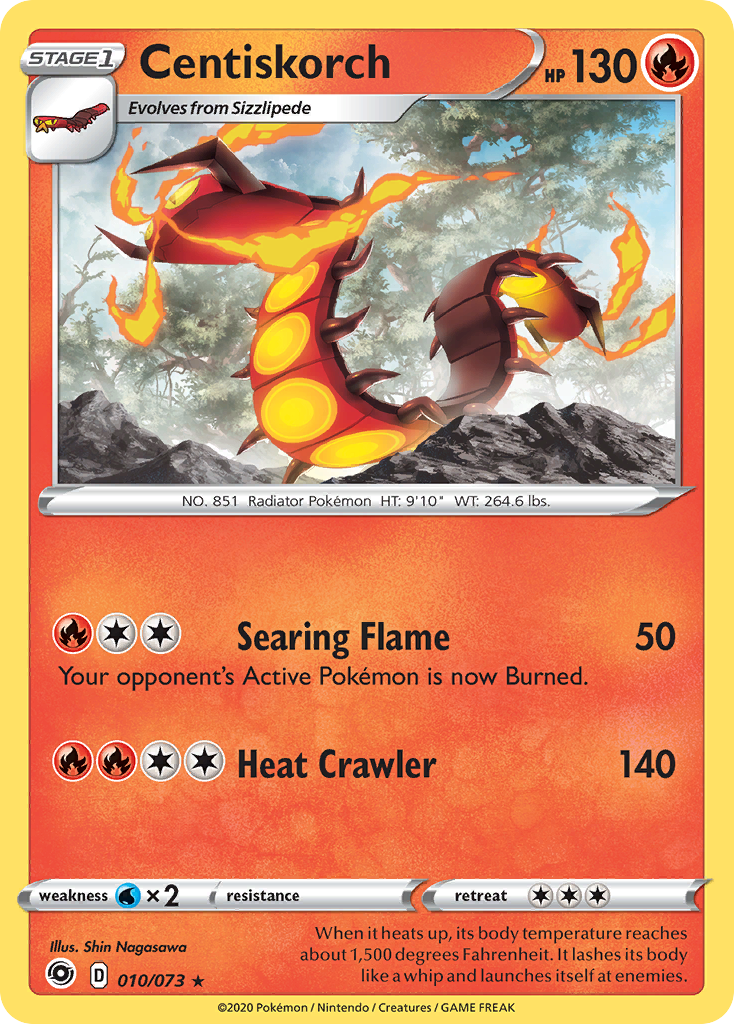 Centiskorch (010/073) [Sword & Shield: Champion's Path] Reverse Holofoil