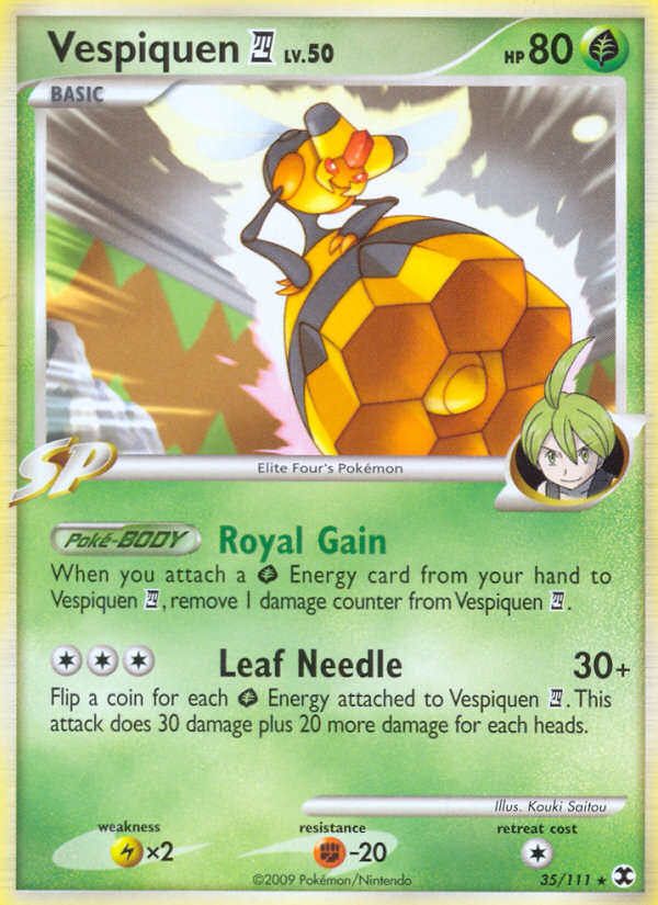 Vespiquen (35/111) [Platinum: Rising Rivals] Reverse Holofoil