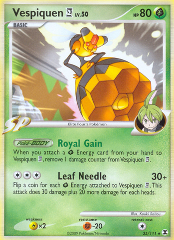 Vespiquen (35/111) [Platinum: Rising Rivals] Reverse Holofoil