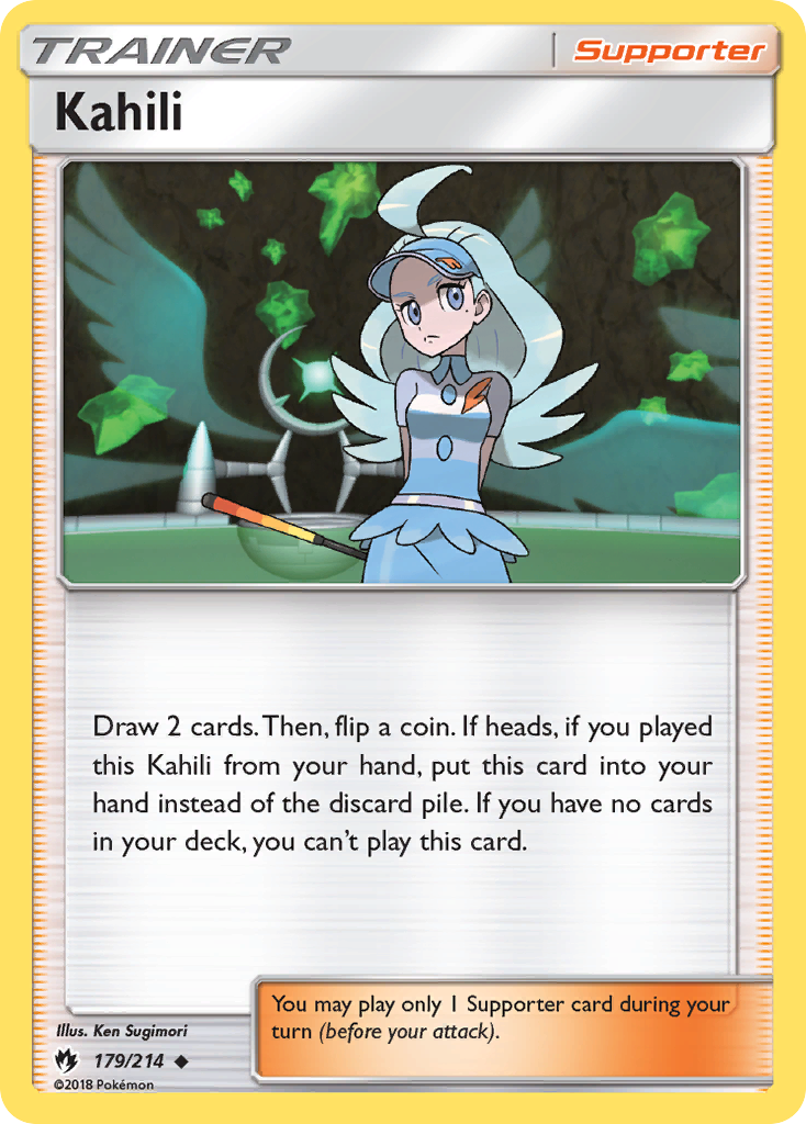 Kahili (179/214) [Sun & Moon: Lost Thunder] Reverse Holofoil