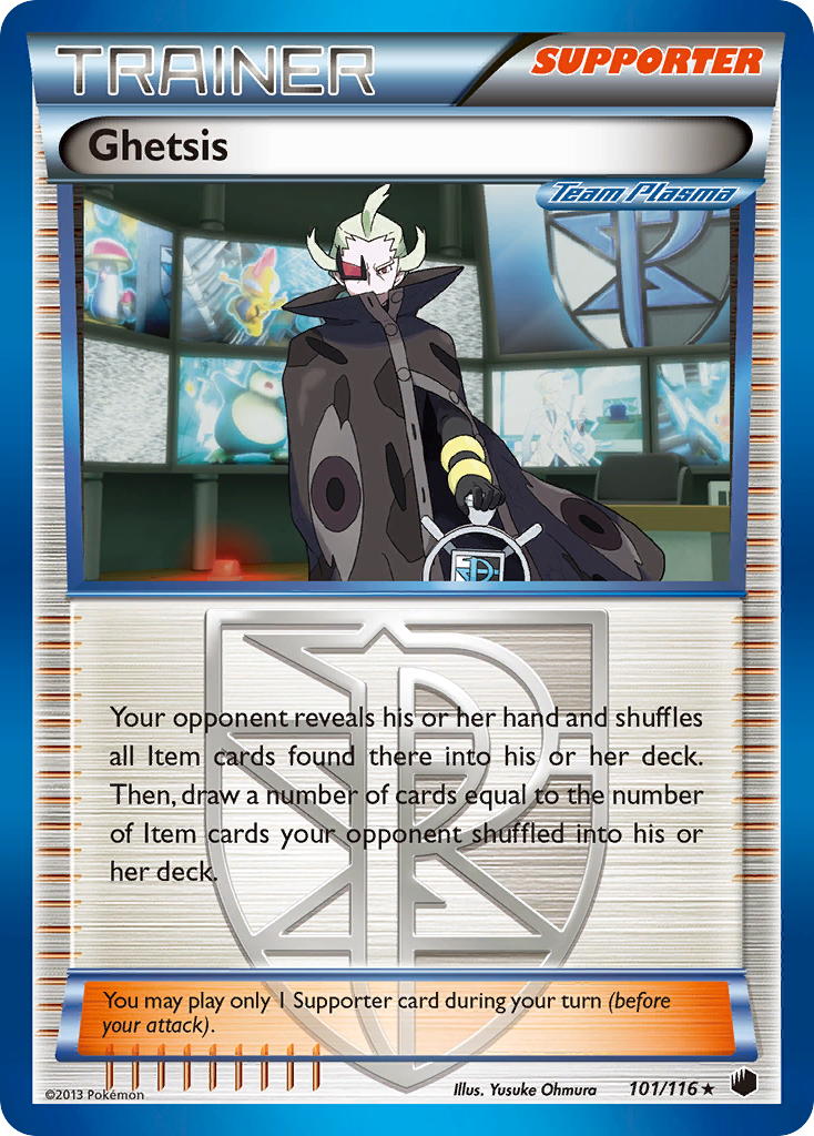 Ghetsis (101/116) [Black & White: Plasma Freeze] Reverse Holofoil