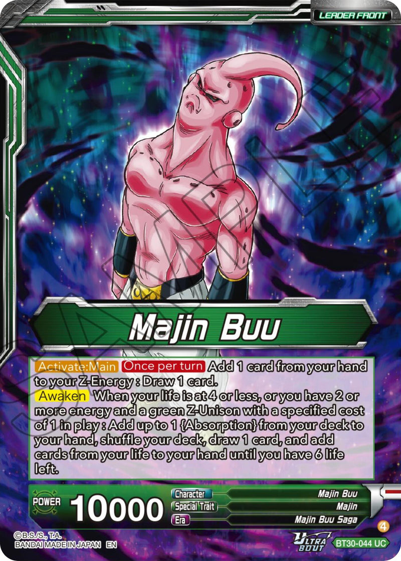 Majin Buu // Majin Buu, Ultimate Majin (BT30-044) [Three Glorious Fighters] Parallel Foil