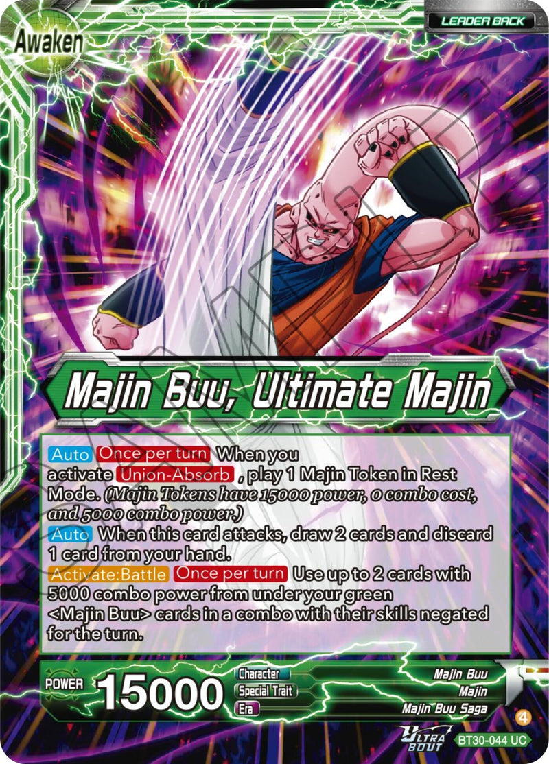 Majin Buu // Majin Buu, Ultimate Majin (BT30-044) [Three Glorious Fighters] Parallel Foil